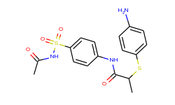 n-{4-[(acetylamino)sulfonyl]phenyl}-2-[(4-aminophenyl)thio]propanamide
