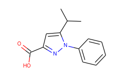 1-(Phenyl)-5-isopropyl-1H-pyrazole-3-carboxylic acid