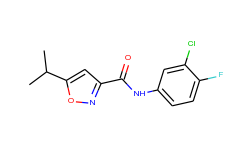 N-(3-chloro-4-fluorophenyl)-5-isopropylisoxazole-3-carboxamide