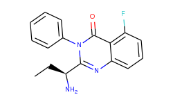 4(3H)-Quinazolinone, 2-[(1S)-1-aminopropyl]-5-fluoro-3-phenyl-