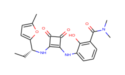 (R)-2-Hydroxy-N,N-dimethyl-3-((2-((1-(5-methylfuran-2-yl)propyl)amino)-3,4-dioxocyclobut-1-en-1-yl)a