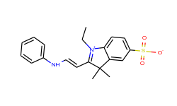 3h-indolium,1-ethyl-3,3- dimethyl-2-[2-(phenylamino)ethenyl]-5-sulfo,inner salt.