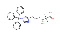 2,2-Dimethyl-3-oxo-3-[2-(1-tritylimidazol-4-yl)ethylamino]propanoic acid