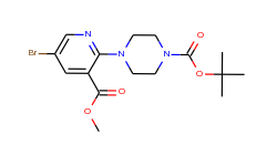 tert-butyl 4-[5-bromo-3-(methoxycarbonyl)-2-pyridinyl]tetrahydro-1(2h)-pyrazinecarboxylate