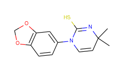 1-(1,3-benzodioxol-5-yl)-4,4-dimethyl-1,4-dihydropyrimidine-2-thiol