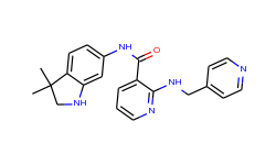 n-(3,3-dimethylindolin-6-yl)-2-(pyridin-4-ylmethylamino)nicotinamide