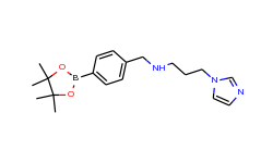 3-imidazol-1-yl-N-[[4-(4,4,5,5-tetramethyl-1,3,2-dioxaborolan-2-yl)phenyl]methyl]propan-1-amine