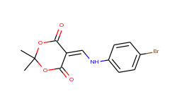 5-[(4-bromophenylamino)methylene]-2,2-dimethyl-1,3-dioxane-4,6-dione