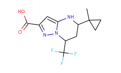 5-(1-methyl-cyclopropyl)-7-trifluoromethyl-4,5,6,7-tetrahydro-pyrazolo[1,5-a]pyrimidine-2-carboxylic