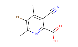 5-bromo-3-cyano-4,6-dimethyl-2-pyridinecarboxylic acid