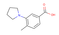 4-methyl-3-pyrrolidin-1-yl-benzoic acid