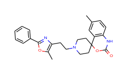 6-methyl-1-[2-(5-methyl-2-phenyl-4-oxazolyl)ethyl]-spiro[4h-3,1-benzoxazine-4,4-piperidin]-2(1h)-one