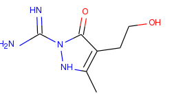 4-(2-hydroxyethyl)-3-methyl-5-oxo-2,5-dihydro-1h-pyrazole-1-carboximidamide