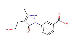3-[4-(2-hydroxyethyl)-3-methyl-5-oxo-2,5-dihydro-1h-pyrazol-1-yl]benzenecarboxylic acid