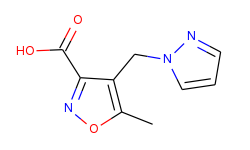 5-methyl-4-(1h-pyrazol-1-ylmethyl)isoxazole-3-carboxylic acid