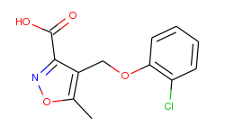 4-[(2-chlorophenoxy)methyl]-5-methylisoxazole-3-carboxylic acid
