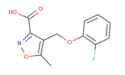 4-[(2-fluorophenoxy)methyl]-5-methylisoxazole-3-carboxylic acid