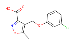 4-[(3-chlorophenoxy)methyl]-5-methylisoxazole-3-carboxylic acid