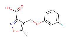 4-[(3-fluorophenoxy)methyl]-5-methylisoxazole-3-carboxylic acid