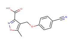4-[(4-cyanophenoxy)methyl]-5-methylisoxazole-3-carboxylic acid