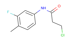 3-chloro-n-(3-fluoro-4-methylphenyl)propanamide