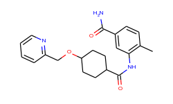4-methyl-3-(4-(pyridin-2-ylmethoxy)cyclohexanecarboxamido)benzamide