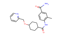 3-methyl-4-(4-(pyridin-2-ylmethoxy)cyclohexanecarboxamido)benzamide