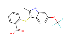 2-(2-methyl-6-(trifluoromethoxy)-1h-indol-3-ylthio)benzoic acid