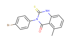3-(4-bromophenyl)-5-methyl-2-thioxo-2,3-dihydro-4(1h)-quinazolinone