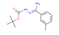 n-[1-amino-1-m-tolylmethylidene]-hydrazinecarboxylic acid tert-butyl ester