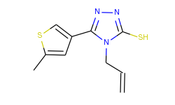 4-allyl-5-(5-methylthien-3-yl)-4h-1,2,4-triazole-3-thiol
