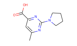 6-methyl-2-pyrrolidin-1-yl-pyrimidine-4-carboxylic acid