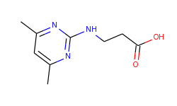3-(4,6-dimethyl-pyrimidin-2-ylamino)-propionic acid