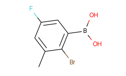 2-bromo-3-methyl-5-fluorophenylboronic acid