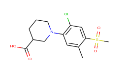1-[2-chloro-5-methyl-4-(methylsulfonyl)phenyl]-piperidine-3-carboxylic acid
