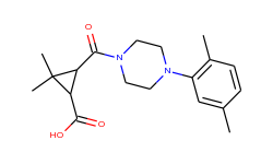 3-{[4-(2,5-dimethylphenyl)piperazin-1-yl]-carbonyl}-2,2-dimethylcyclopropanecarboxylic acid