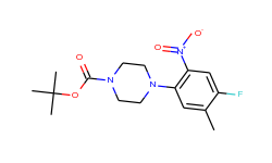 tert-butyl 4-(4-fluoro-5-methyl-2-nitrophenyl)-piperazine-1-carboxylate