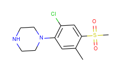 1-[2-chloro-5-methyl-4-(methylsulfonyl)phenyl]-piperazine