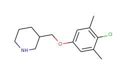3-[(4-chloro-3,5-dimethylphenoxy)methyl]piperidine