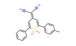 propanedinitrile,2-[2-(4-methylphenyl)-1,1-dioxido-6-phenyl-4h-thiopyran-4-ylidene]-