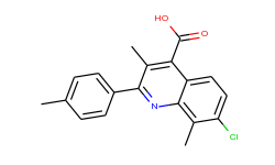 7-chloro-3,8-dimethyl-2-(4-methylphenyl)quinoline-4-carboxylic acid