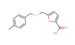 5-{[(4-methylbenzyl)thio]methyl}-2-furoic acid