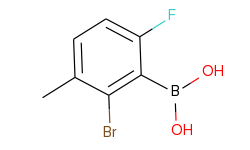 2-bromo-3-methyl-6-fluorophenylboronic acid