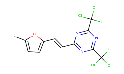 2-[2-(5-methylfuran-2-yl)vinyl]-4,6-bis(trichloromethyl)-1,3,5-triazine