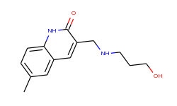 3-[(3-hydroxy-propylamino)-methyl]-6-methyl-1h-quinolin-2-one