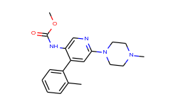 methyl N-[4-(2-methylphenyl)-6-(4-methylpiperazin-1-yl)pyridin-3-yl]carbamate
