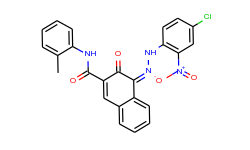 4-[(4-chloro-2-nitrophenyl)hydrazinylidene]-N-(2-methylphenyl)-3-oxonaphthalene-2-carboxamide
