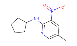 2-cyclopentylamino-5-methyl-3-nitropyridine