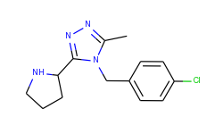 4-(4-chlorobenzyl)-3-methyl-5-((r)-pyrrolidin-2-yl)-4h-1,2,4-triazole