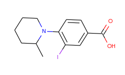 3-iodo-4-(2-methylpiperidin-1-yl)benzoic acid